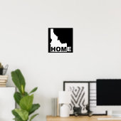 Idaho Thuis Weg Van Staat Poster Bord (Thuiskantoor)