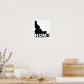 Idaho Thuis Weg Van Staat Poster Bord (Keuken)