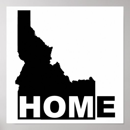 Idaho Thuis Weg Van Staat Poster Bord (Voorkant)