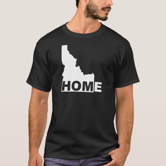 Idaho Thuis Weg Van Staat T-Shirt Tees (Voorkant)