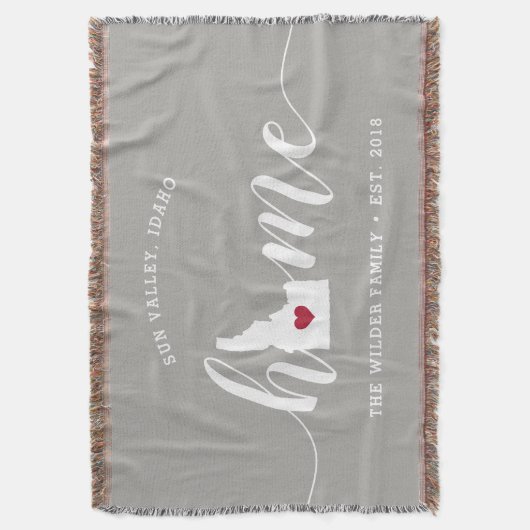 Idaho Thuisstaat Gepersonaliseerd Deken (Voorkant Verticaal)