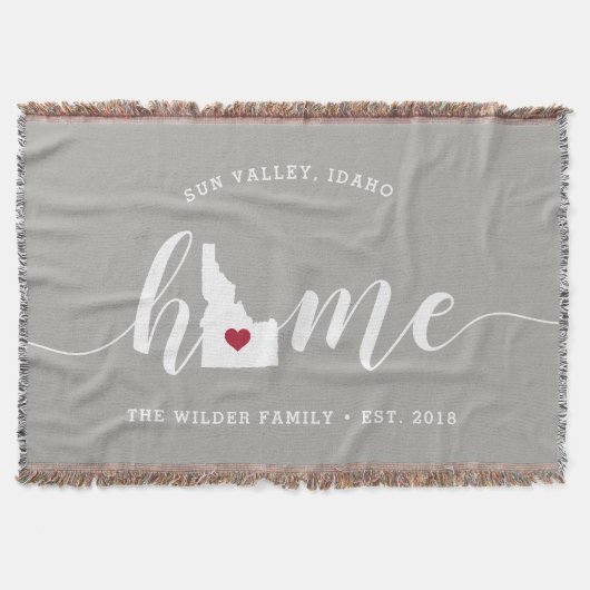 Idaho Thuisstaat Gepersonaliseerd Deken (Voorkant)