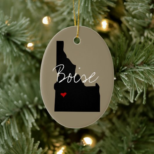 Idaho Town Keramisch Ornament (Boom)