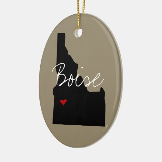 Idaho Town Keramisch Ornament (Links)