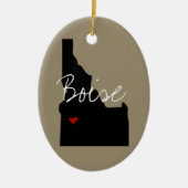 Idaho Town Keramisch Ornament (Voorkant)