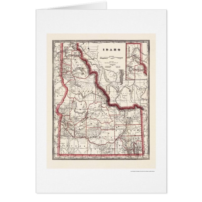 Idaho Township & Railroad Map 1896 (Voorkant)