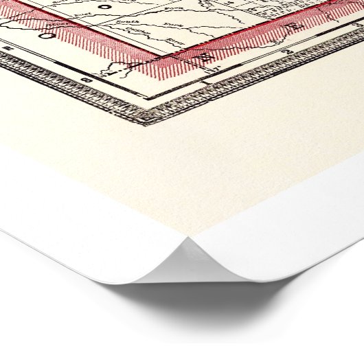 Idaho Township & Railroad Map 1896 Poster (Hoek)