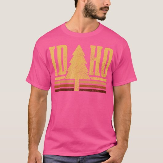 Idaho Tree State Pride Camping Wandelen Idah T-shirt (Voorkant)