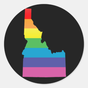 Idaho trots trots. ronde sticker