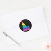 Idaho trots trots. ronde sticker (Envelop)