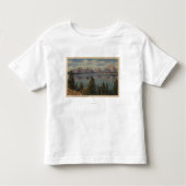 Idaho - Uitzicht van het Teton Range & Jackson Lak Kinder Shirts (Voorkant)