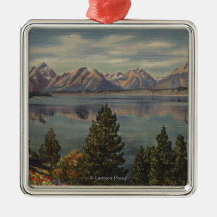 Idaho - Uitzicht van het Teton Range & Jackson Lak Metalen Ornament
