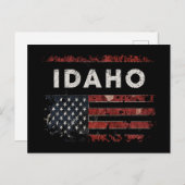 Idaho USA Flag Briefkaart (Voorkant / Achterkant)