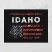 Idaho USA Flag Briefkaart (Voorkant)