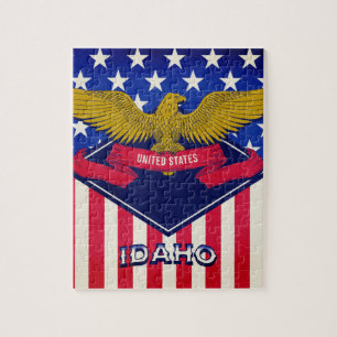 Idaho USA Flag Legpuzzel