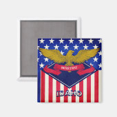 Idaho USA Flag Magneet (Voorkant / Achterkant)