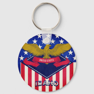 Idaho USA Flag Sleutelhanger