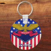 Idaho USA Flag Sleutelhanger (Voorkant)