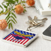 Idaho USA Flag Sleutelhanger (Zijkant)