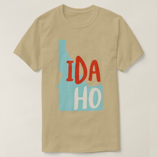 Idaho USA ID State of Idaho Souvenir T-shirt (Design voorkant)