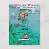 Idaho USA Kaart (Voorkant)