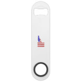 Idaho USA silhouette state map Speed Flessenopener (Voorkant)