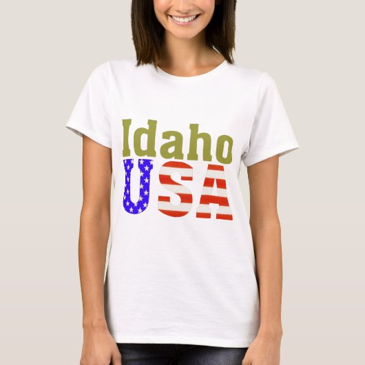 Idaho USA! T-shirt (Voorkant)