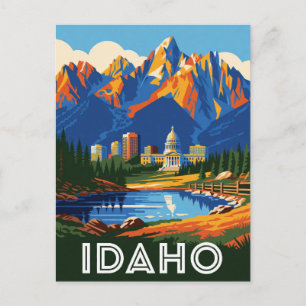 Idaho USA Zaagtooth-gebergte Buitenreizen 🏔️ Briefkaart