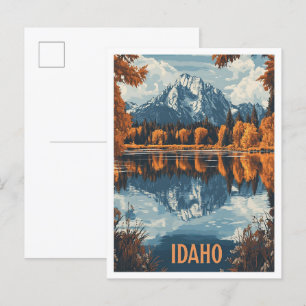 Idaho Verenigde Staten  Illustratie Reizen Briefkaart