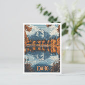 Idaho Verenigde Staten  Illustratie Reizen Briefkaart (Staand voorkant)