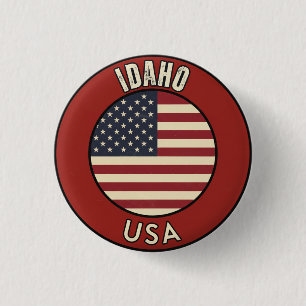 Idaho Verenigde Staten Ronde Button 3,2 Cm