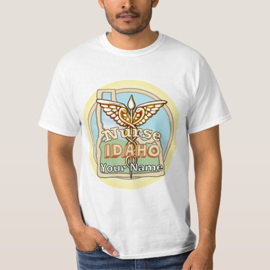 Idaho Verpleegster Caduceus T-Shirt (Voorkant)