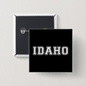 Idaho Vierkante Button 5,1 Cm (Voorkant /achterkant)