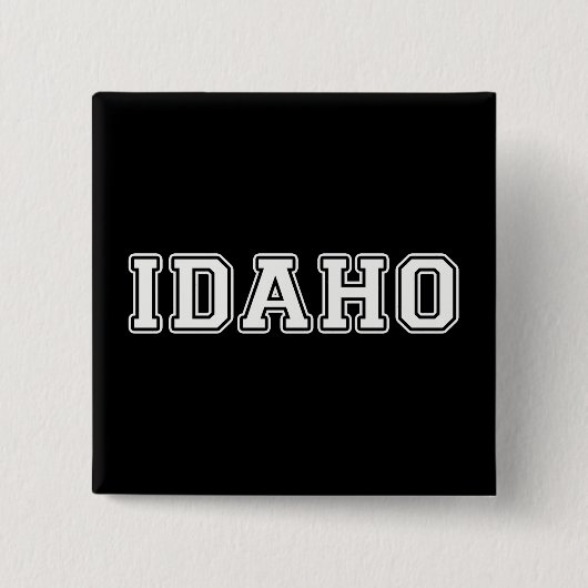Idaho Vierkante Button 5,1 Cm (Voorkant)