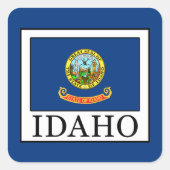 Idaho Vierkante Sticker (Voorkant)