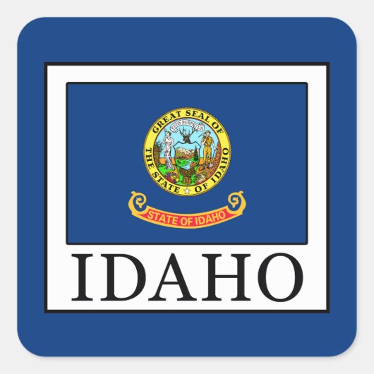 Idaho Vierkante Sticker (Voorkant)