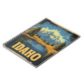 Idaho vintage reisillustratie notitieboek (Linkerzijde)