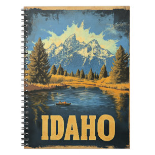 Idaho vintage reisillustratie notitieboek