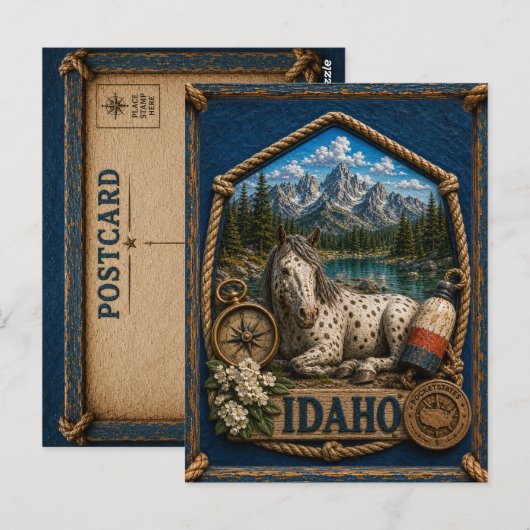 Idaho Vintage Reizen Briefkaart (Voorkant / Achterkant)