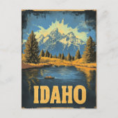 Idaho vintage reizen poster briefkaart (Voorkant)