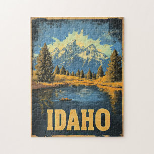 Idaho vintage reizen poster legpuzzel