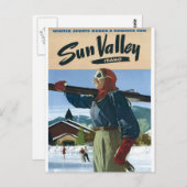 Idaho Vintage Travel poster USA Briefkaart (Voorkant / Achterkant)