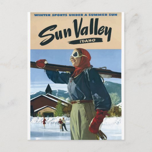 Idaho Vintage Travel poster USA Briefkaart (Voorkant)