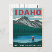 Idaho Vist avontuur Briefkaart (Voorkant / Achterkant)