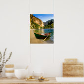 IDAHO, Vist een boot op een zandstrand in Poster (Keuken)