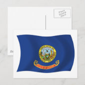 Idaho Vlag Ansichtkaart Briefkaart (Voorkant / Achterkant)