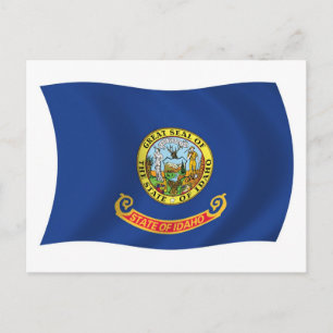 Idaho Vlag Ansichtkaart Briefkaart