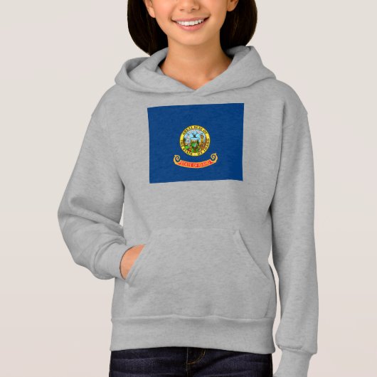 Idaho Vlag: de Edelsteen Staat, Amerika Mountain W (Voorkant)