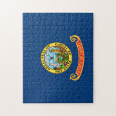 Idaho Vlag: de Edelsteen Staat, Amerika Mountain W Legpuzzel (Verticaal)