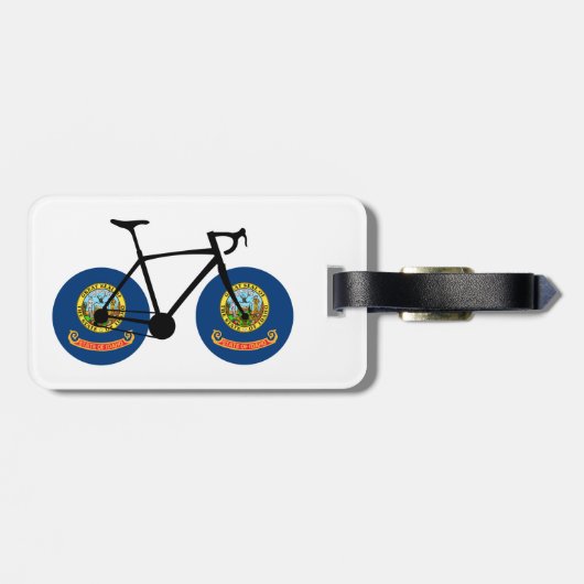 Idaho Vlag Fietsen Bagagelabel (Achterkant horizontaal)